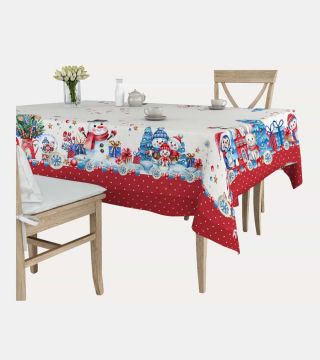 TOVAGLIA PUPAZZO NEVE ROSSO