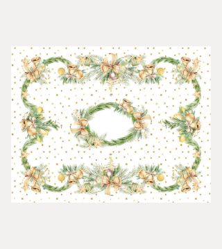 TOVAGLIA CAMPANE DORATE