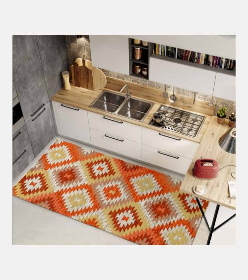 TAPPETO CUCINA SQUARE Misura 55 x 80 Colore Tortora